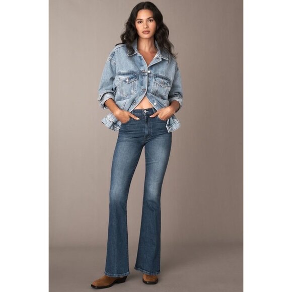 MOTHER “Lil Hi Waisted Weekender Skimp” Jeans-Perfectly Imperfect Size 24 New - Picture 2 of 16